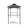 thumbnail image 3 of ​APEX GARDEN ​​Replacement Canopy Top for Model #L-GG001PST-F 8' x 5' Brown Double Tiered Canopy Grill BBQ Gazebo (Top Only), 3 of 6