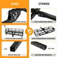 thumbnail image 5 of Luku 750 Lbs Heavy Duty Hitch Mount Cargo Carrier with Wheel and Handle - 60" x 26" x 13.8" Folding Cargo Rack Rear Luggage Basket Fits 2" Receiver for Car SUV Camping Traveling, 5 of 8