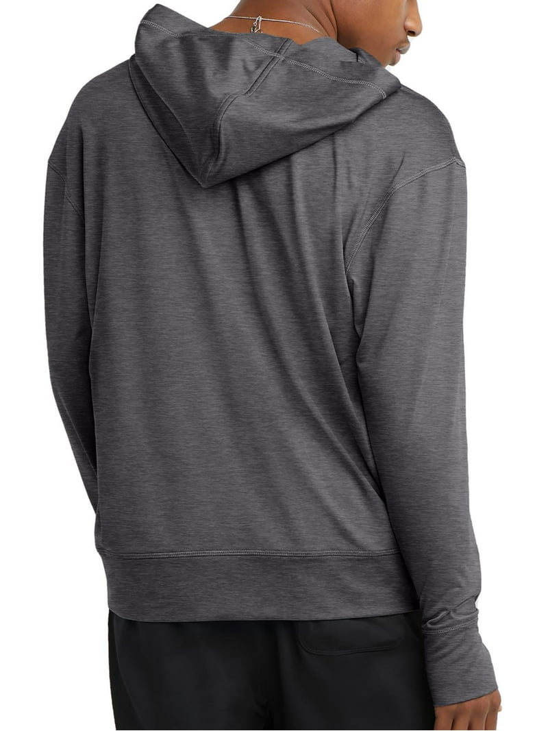 Champion Men's All Day Mvp Quarter Zip Hoodie Gray Size Small