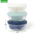thumbnail image 6 of Prokeeper+ Plastic 3 Portion Snack Stack Food Storage Container, Ideal Use for Workday Meals and Travel, 6 of 7