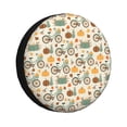 thumbnail image 2 of Balery Bicycle And Pumpkins Tire Covers - Tough Tire Wheel Protector for Truck, SUV, Trailer, Camper, RV -14 inch, 2 of 8
