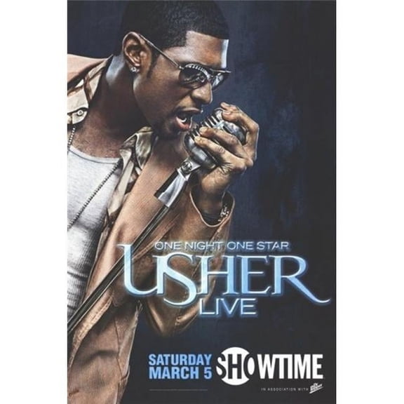 One Night One Star Usher Live Movie Poster - 11 x 17 in.