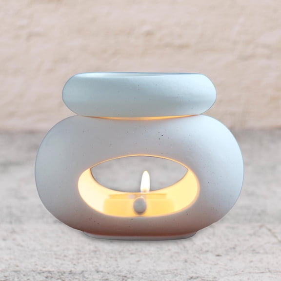 Tongina Essential Oil Burner Aroma Burner Candle Melting Heater,Waxes Melt Burner Tealight Candle Holder for Bedroom Home SPA Office