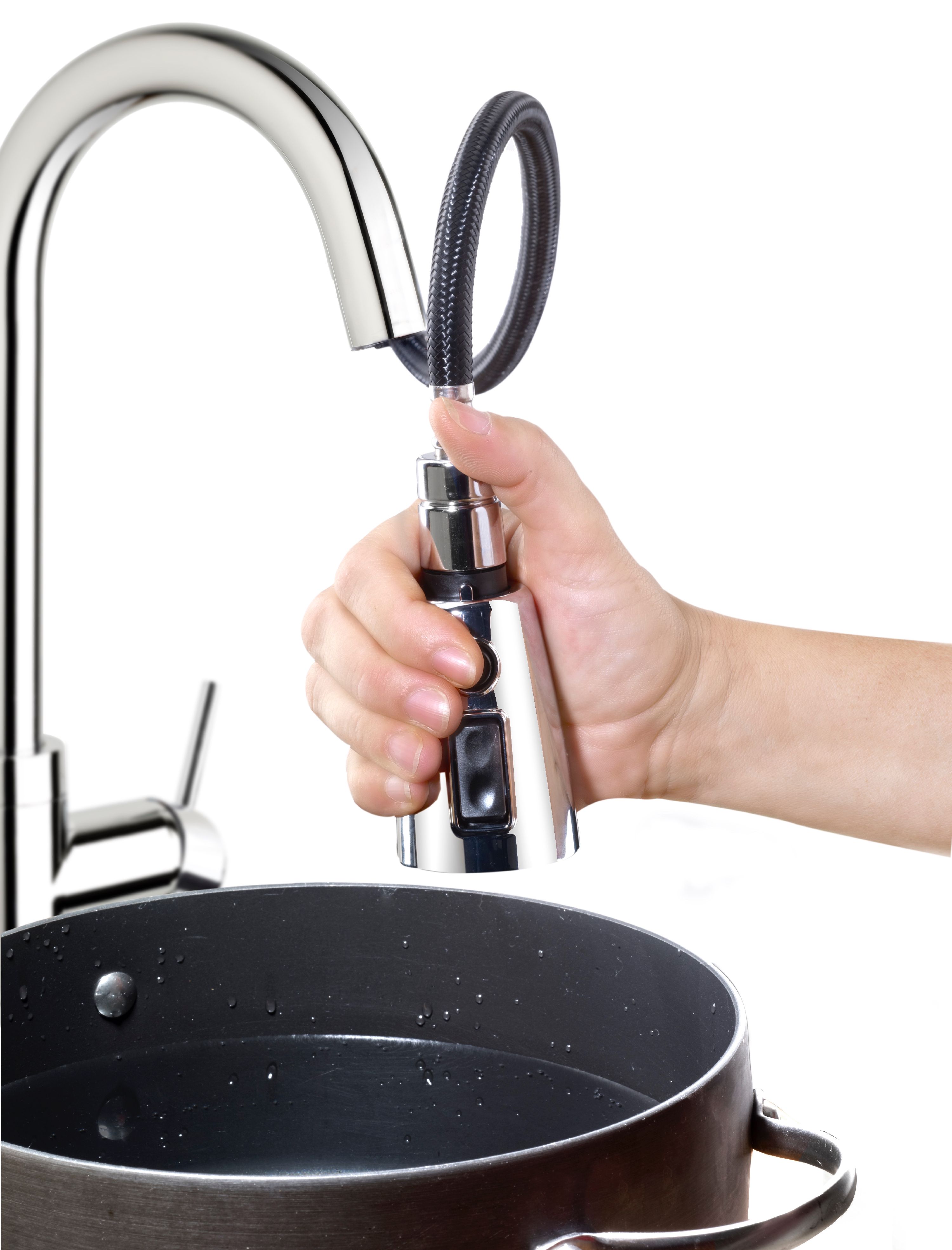 Belanger URB78CCP Single Handle Pull-Down Kitchen Faucet, Polished Chrome