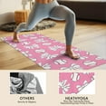 thumbnail image 4 of Pink Bows and Baseballs Pattern Hot Yoga Mat Towel Non Slip for Hot Yoga - Quick-Drying Yoga Mat Cover with 4 Corner Pockets with Travel Bag - Hot Yoga Towel Non Slip 74"x26", 4 of 6