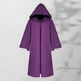 thumbnail image 2 of Hurxie Mens Adult Robe Hooded Cloak Halloween Christmas Party Cosplay Costume Vampire Tunic Hooded Uniform, 2 of 7