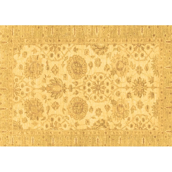 Ahgly Company Indoor Rectangle Oriental Brown Traditional Area Rugs, 7' x 10'