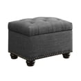 thumbnail image 1 of Convenience Concepts Designs4Comfort 5th Avenue Storage Ottoman, Gray Fabric, 1 of 4