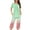 Green#1, variant on Tnhcen 2 Piece Women's Tie Dye Short Sleeve Lounge Pajamas Set Capri Pants with Pockets Homewear S-3XL