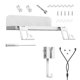 thumbnail image 3 of Game Console Wall Mount Bracket for PS5 Game Host Rack Space Saving-A, 3 of 5