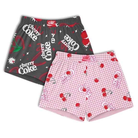 Coca Cola Women's Sleep Shorts, 2 Pack, Sizes XS-3X