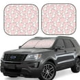 thumbnail image 2 of Picia Cute Rabbit 2 Piece Car Windshield Sun Shade Foldable | Foldable Sun Shield for Front Window Blocks UV Rays and Keeps Your Vehicle Cool-, 2 of 7