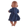 thumbnail image 3 of Yingyy Robe en Coton pour Poupée Bébé Nouveau-Né Robe en Denim pour Poupée de 18 Pouces Jouets pour Fille, 3 of 7