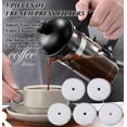 thumbnail image 2 of Paquete de 10 filtros de repuesto para prensa francesa, tamiz, filtro de café reutilizable de acero inoxidable, accesorio extraíble para cafetera (3 tamaños opcionales) (350 ml), 2 of 5