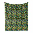 thumbnail image 1 of Colorful Soft Flannel Fleece Blanket, Hexagonal Mosaic with Vibrant Colored Geometrical Shapes Hipster Fun Teen Pattern, Cozy Plush for Indoor and Outdoor Use, 50" x 70", Multicolor, by Ambesonne, 1 of 6