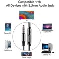 thumbnail image 3 of Extra Long Wired Headphone for TV with 12FT Spring Coi Extension Cable, Earphones Earbuds for 3.5mm Audio Output, 3 of 5