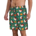 thumbnail image 2 of Logiee Cartoon Turkey Print Mens Swim Trunks Quick Dry Board Shorts,Breathable Hawaii Beach Shorts Swimwear Bathing Suits-3X-Large, 2 of 6