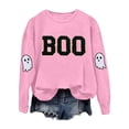 thumbnail image 5 of CONZONE Halloween Womens Sweatshirts Letter Ghost Graphic Oversized Sweatshirt for Women Spooky Season Fall Winter Pullover Tops, 5 of 5
