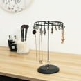 thumbnail image 3 of MyGift 14-Inch Black Rotating Necklace Holder Jewelry Tree, 3 of 6