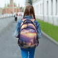 thumbnail image 6 of FORMRS Unisex Backpack Elementary School Travel Bookbag with Reflective Stripes, Beautiful Mountain, 6 of 7