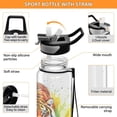 thumbnail image 4 of Sports Water Bottle 1000ML Tritan Food Grade Clear Water Bottle Fitness Outdoor Sports Bike Rainbow Beautiful Tiger, 4 of 7