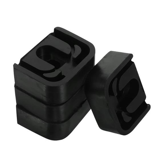 KONTONTY 4Pcs Black Anti Vibration Pads For Air Conditioner Outdoor Unit Noise Reduction Home Use