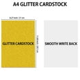 thumbnail image 2 of Gold Glitter Cardstock, A4 Size Sparkly Paper, Glitter Paper for Cricut,Gradustion,DIF Crafts,Construction,Decor, 8.5x11.7", 25 Sheets, 250gsm, 2 of 5