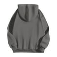 thumbnail image 5 of Kopltyrfg Oversized Hoodie for Women Trendy Hoodies Spooky Season Sweatshirt with Pocket Fleece Ghost Pullover Fashion Casual Tops Dark Gray XL, 5 of 5