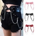 thumbnail image 2 of Cinturón de arnés Colcomx Punk de cadena para mujeres y hombres Negro, 2 of 4
