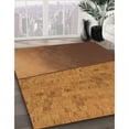 thumbnail image 3 of Ahgly Tapis Rond Lavable en Machine Intérieur Transitionnel Brun Selle, 7 Pieds Rond, 3 of 7