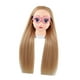 thumbnail image 5 of Cabeza de maniquí de entrenamiento para niños, cabeza de muñeca de práctica de estilismo, modelo de cabeza de muñeca de 25,59 pulgadas con abrazadera Estilo A, 5 of 8
