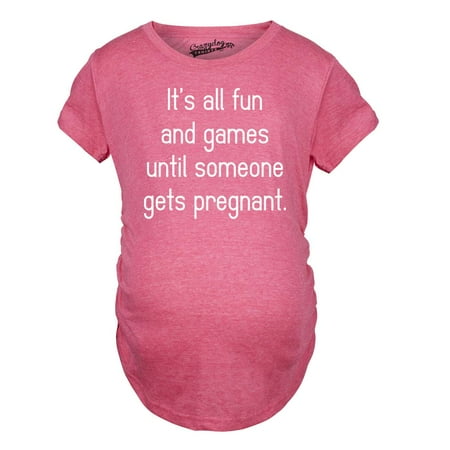 

Maternity Fun and Games Pregnancy TShirt Cute Novelty Tee