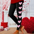 thumbnail image 2 of Tosmy Women's Leggings Women Valentine's Day Print Tights Leggings Control Yoga Sport Leggings For Women Leggings Pants, 2 of 4