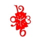 thumbnail image 5 of Reloj de pared colgante nórdico decorativo creativo acrílico regalos adorno silencioso 12 pulgadas, 5 of 9