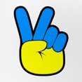 thumbnail image 2 of CafePress - Ukrainian Flag Peace Sign Ukraine Nati - Adjustable Unisex Printed Trucker Hat with Mesh Back, 2 of 10