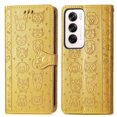 thumbnail image 3 of Funda Cartera FOXDOCK para OPPO Reno 12 , Flip PU con Relieve de Gatos y Perros, Tarjetero y Soporte, 3 of 6