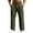 Army Green, variant on Men's Relaxed Fit Straight Leg Jogger Pants with Soft Knit Fabric and Elastic Waistband, Versatile Casual & Business Athletic Trousers for Work or Sport,Army Green,L