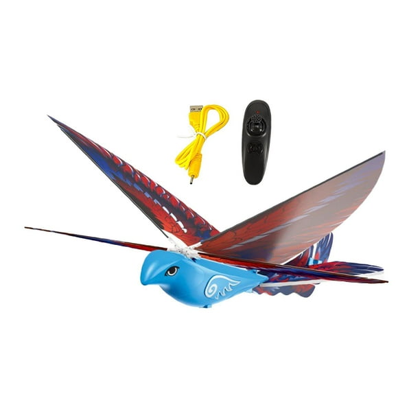 Juguete de pájaro volador con control remoto Juguete volador Pájaro Juguete volador único Juguete volador con control remoto azul