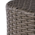 thumbnail image 6 of Kelley Wicker Barrel Side Table, Dark Grey, 6 of 7