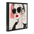 thumbnail image 2 of Stupell Industries Modern Sassy Glamour Sketch Black Floating Frame Canvas Art, 18 x 18, by Andrea Haase, 2 of 8