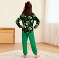 thumbnail image 6 of Auroural girls clothes sets 14-16 St. Patrick's Day Printed Long Sleeved Shirt And Pants Set For Boys And Girls, 6 of 8
