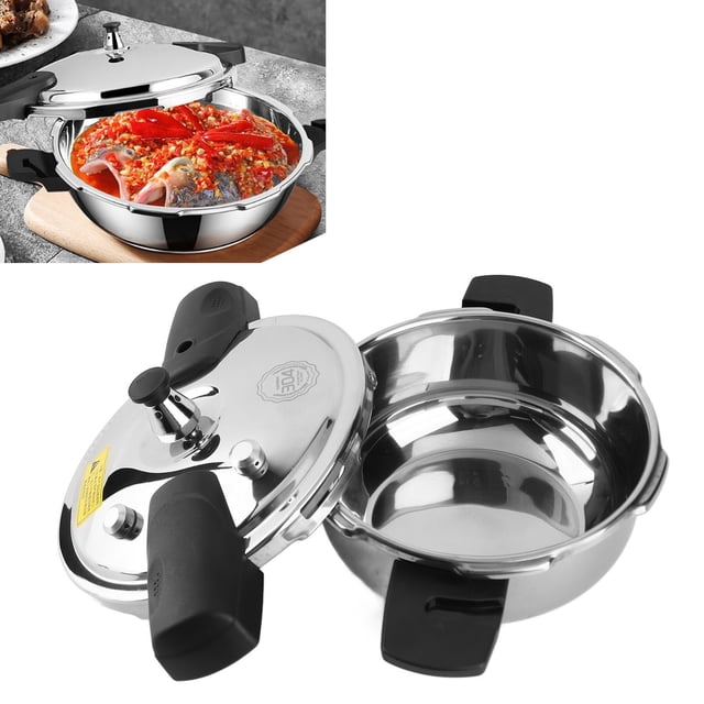 1.8 Liter Pressure Cooker, Mini Pressure Cooker High Hardness Scratch Resistance for Pressed Oysters for Gas Stove
