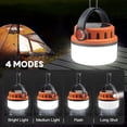 thumbnail image 5 of eYotto Solar LED Camping Light, 2400mAh Rechargeable Camping Lantern with Flashlight, Portable Solar Outdoor Tent Light Flashlight with Hook for Outdoor Activities Hiking Picnic Climbing Fishing, 5 of 11