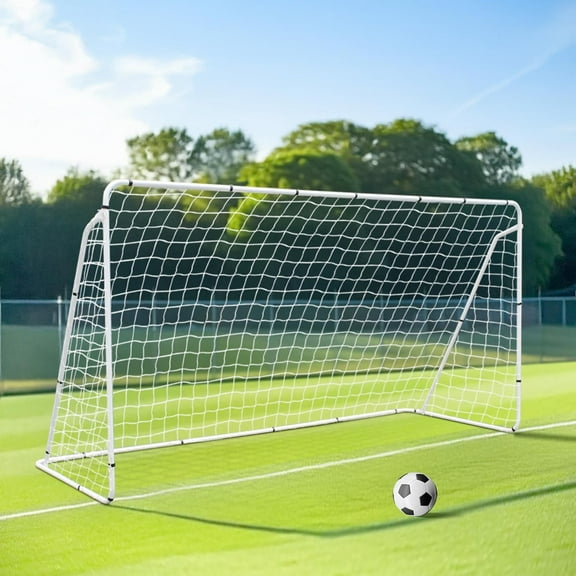 SLSRFD Portable Soccer Goal for Backyard,12x6 / 10x6.5 / 8x5 ft Kids Adults Soccer Net Backyard Soccer Goals