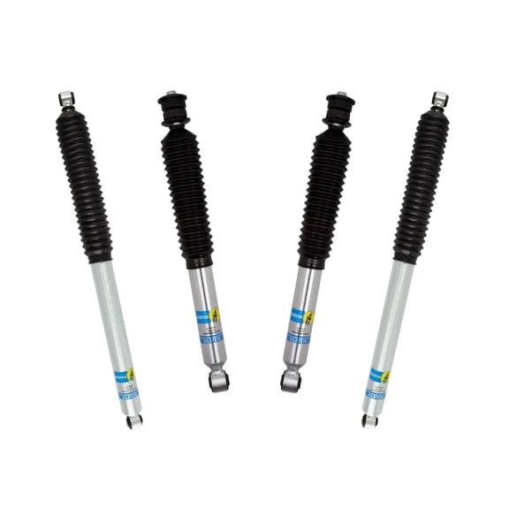 Bilstein Set of Front and Rear B8 5100 Series Shocks Compatible with 2017-2025 F250/F350 4WD w/o Tremor Package with 2-2.5" Front & 0-1" Rear Lift