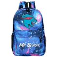 thumbnail image 1 of Mochila con temática de Mr Beast, mochila de viaje escolar ajustable de gran capacidad, bolsa unisex para niños, regalos, 1 of 4