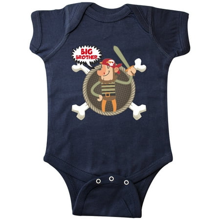 

Inktastic Big Brother Pirate Gift Baby Boy Bodysuit
