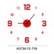 thumbnail image 3 of Kit de pegatinas para reloj de pared grande | Espejo acrílico de 40 cm y esfera de metal | Decoración abstracta para salón, oficina y tienda | Incluye manecillas y mecanismo de cuarzo, 3 of 4