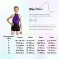 thumbnail image 7 of vastwit Kids Girls Hip Hop Jazz Latin Dance Costume Sequins Gymnastics Dance Leotard Biketard Short Purple 10, 7 of 7