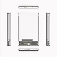 thumbnail image 7 of Tianle 2.5" Hard Drive Enclosure, USB C to USB 3.1 6Gbps UASP Tool-Free Clear External Hard Drive Enclosure Compatible with 2.5 SATA SSD/HDD, PS5/4 Xbox TV Laptop MacBook PC, 7 of 7